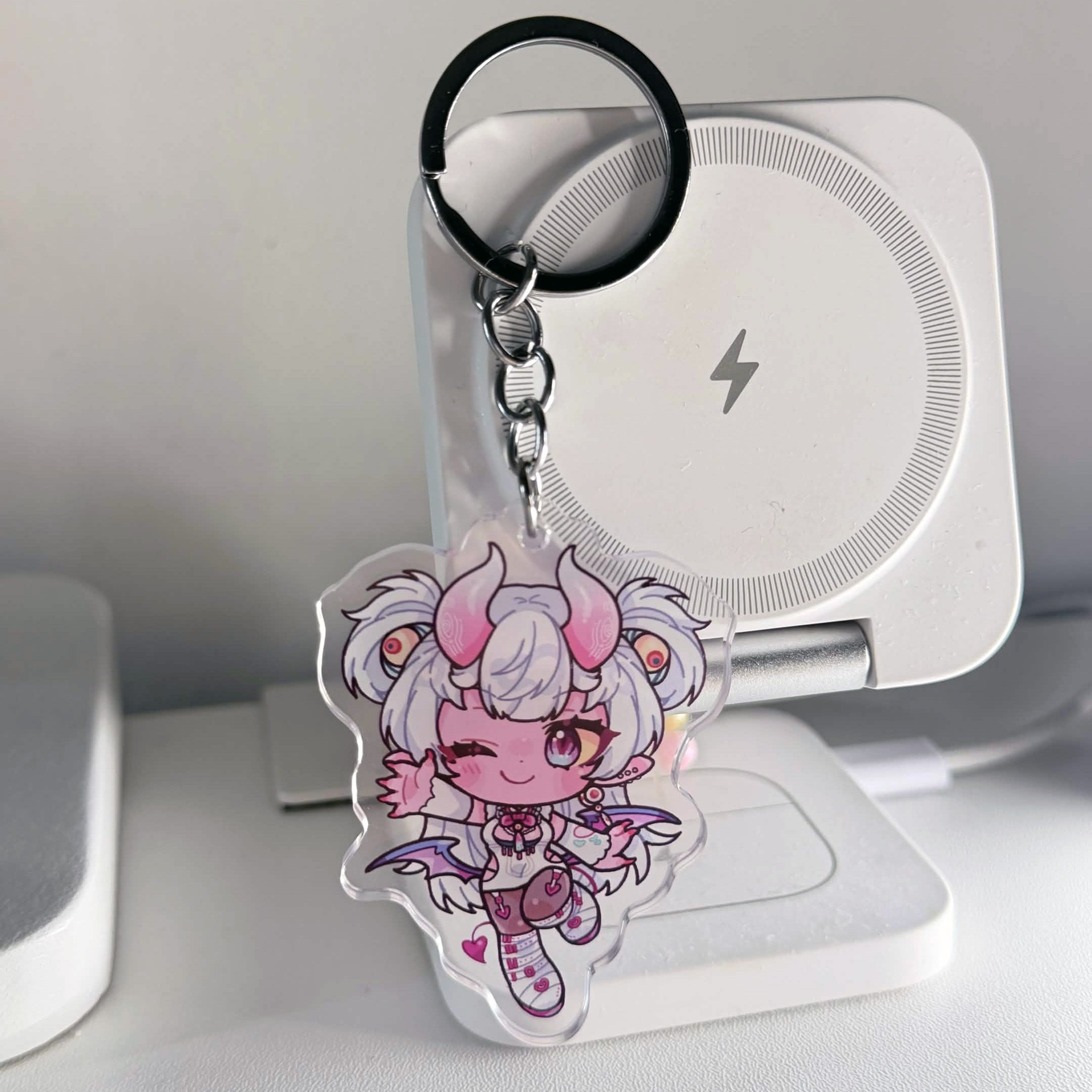 NINERxNINE "Chibi Demon" Acrylic Keychain